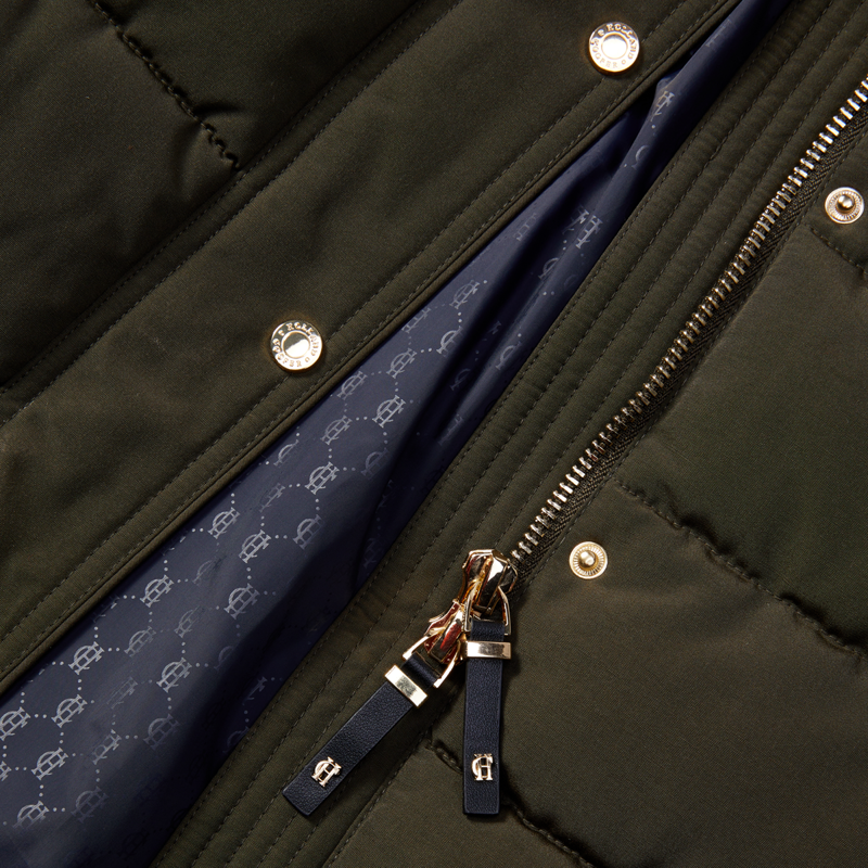 Holland Cooper Stoneleigh Longline Coat - Khaki-9